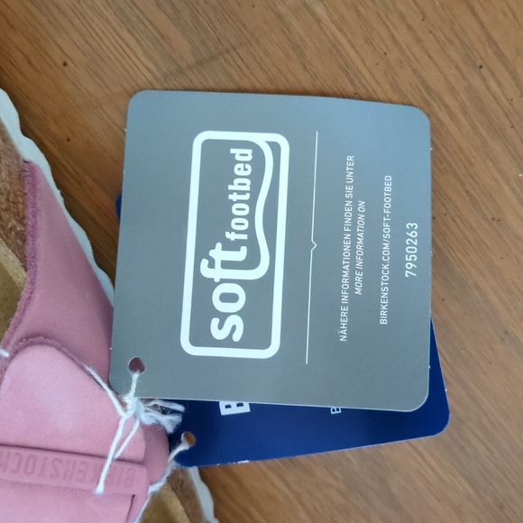 Birkenstock Siena Pink Leather Soft Footbed Sandals Women's Size 7 Euro … - Picture 8 of 8